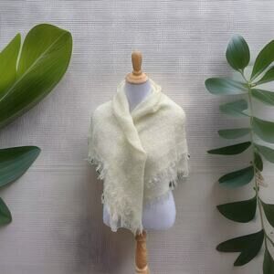 Oversized Japanese Acrylic Scarf/Wrap/Shawl 40" X 42" Vtg Versatile Classy